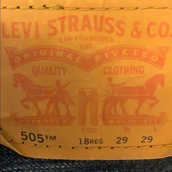 Vintage Levi’s 505 18 REG 29W. Hi-rise. - Picture 3 of 6